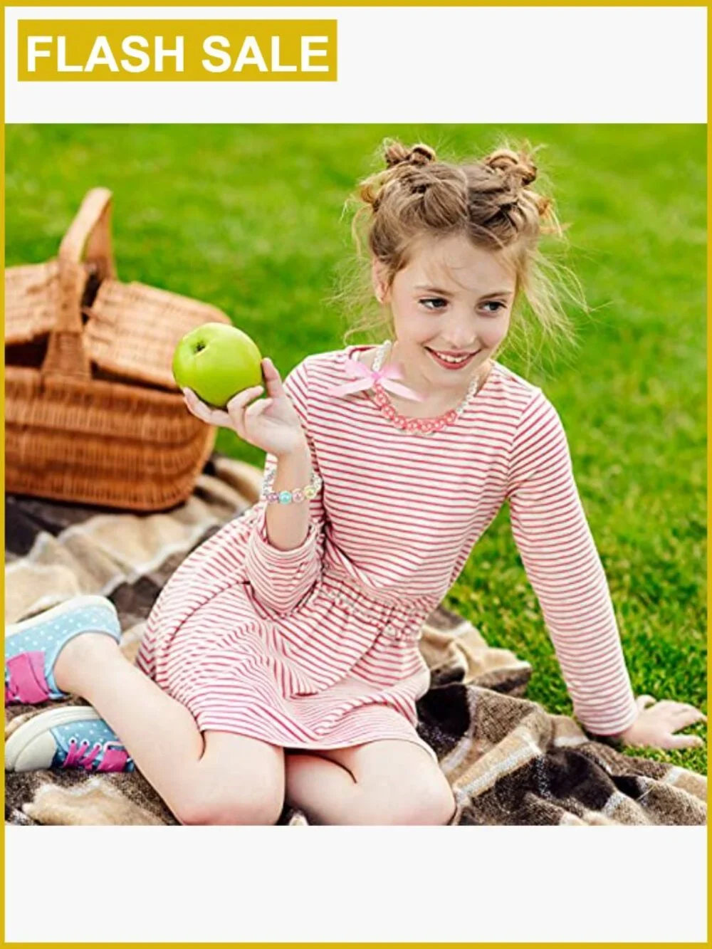 Toddler Jewelry Set - 6 Necklaces & 6 Bracelets Dress Up Costume Accessories
